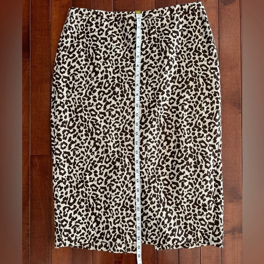 J. Crew Women's Animal Print Pencil Skirt Size 2